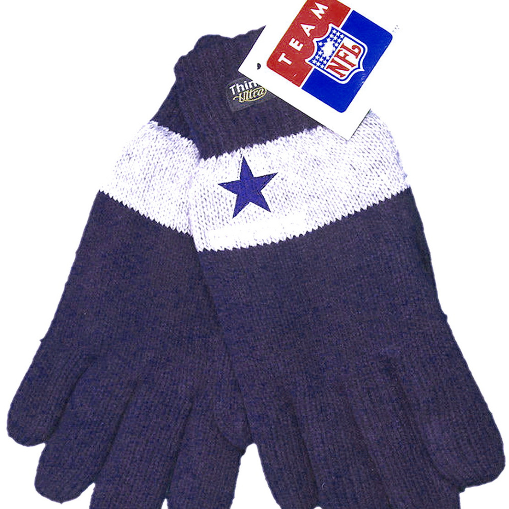 DALLAS COWBOYS KNIT GLOVES INSULATED THINSULATE